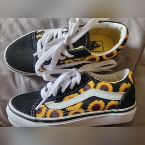 Vans Kids Sunflower Sneakers - Black and Yellow